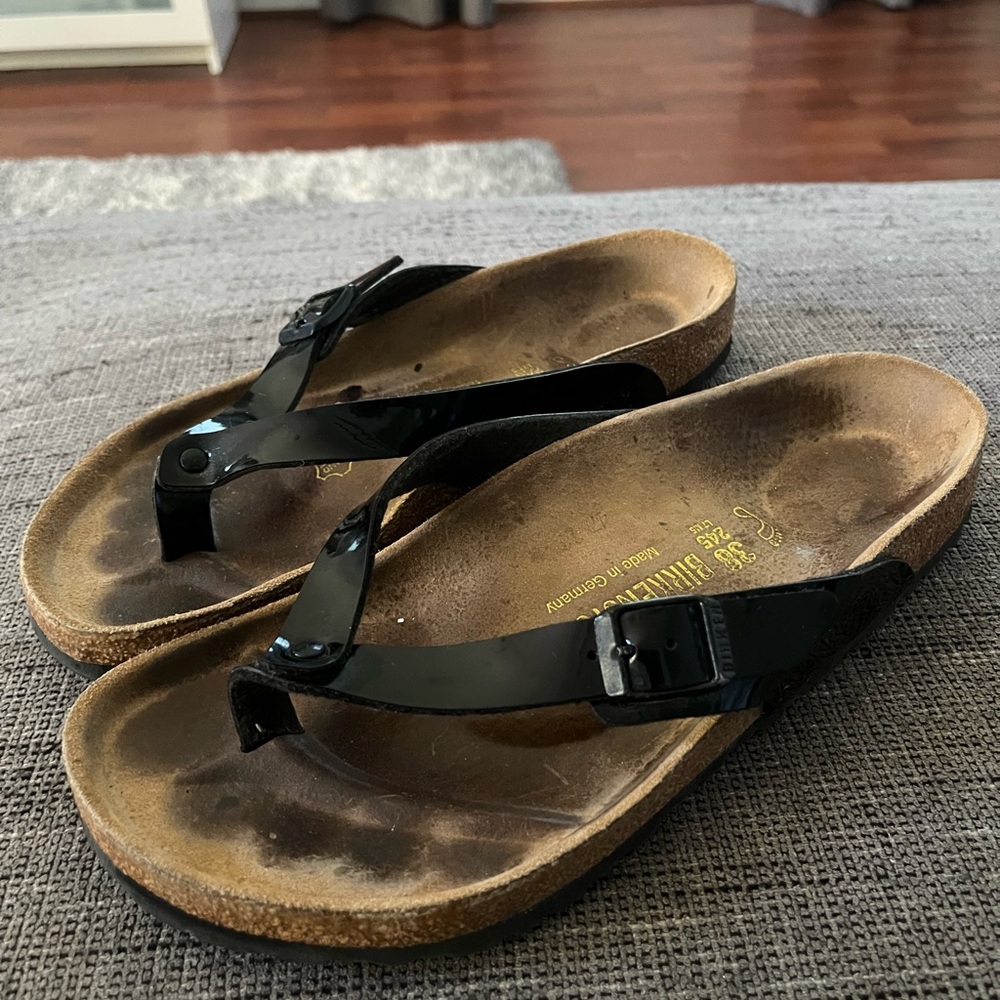 Birkenstock Adria Patent Leather Black women’s size 38/ 7